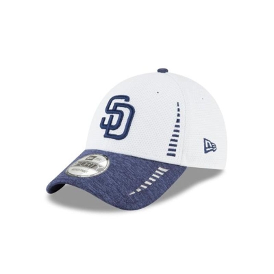 White San Diego Padres Hat - New Era MLB Speed Tech 9FORTY Adjustable Caps USA3067491